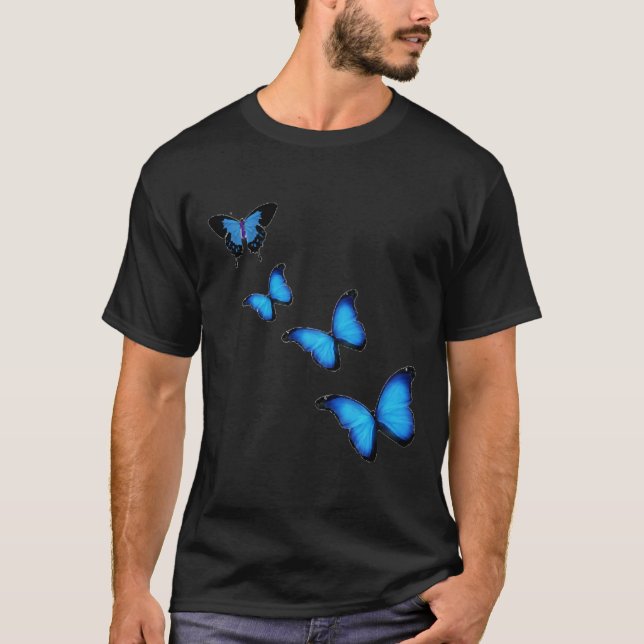 Papillons Bleus T-Shirt (Front)