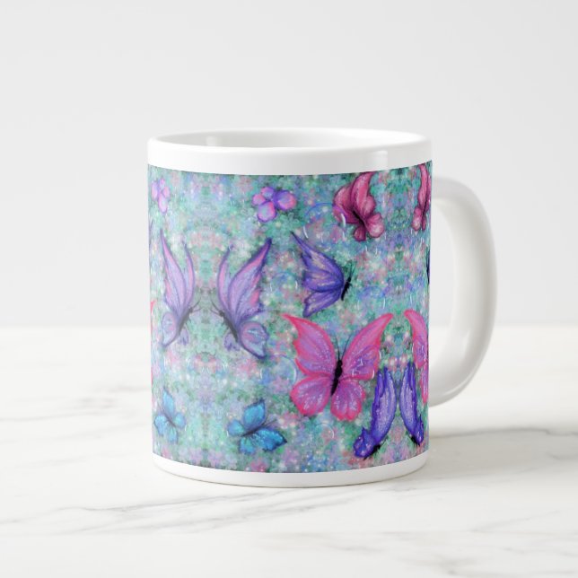 Papillons colorés Coffee Mug (Devant droit)