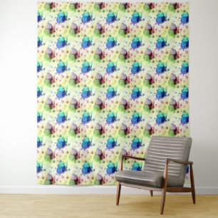 Papillons d'aquarelle Tapisserie