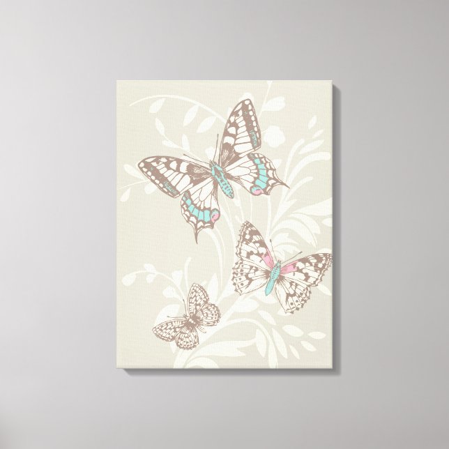 Papillons d'art graphique et impression de toile f (Recto)