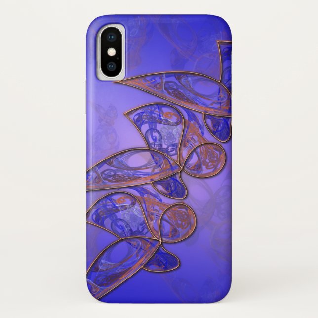 Papillons en cuivre coque iphone-Mate (Dos)