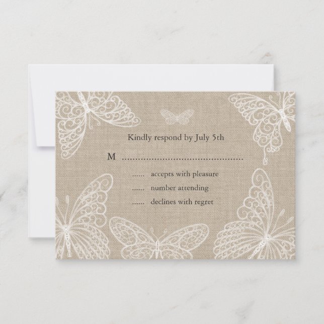 Papillons en dentelle RSVP 2 (Devant)