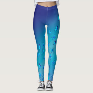 Papillons enchantés Leggings bleus