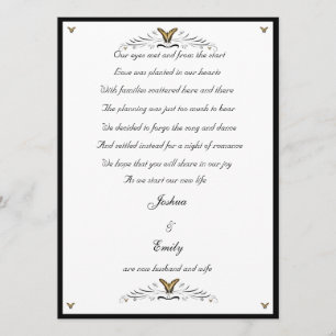 Papillons et faire-part de développement