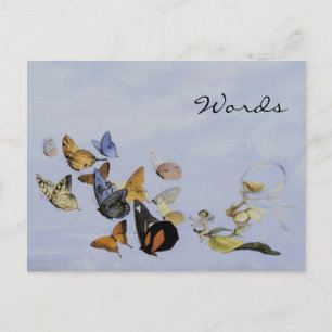 Papillons et fées ~ Carte postale