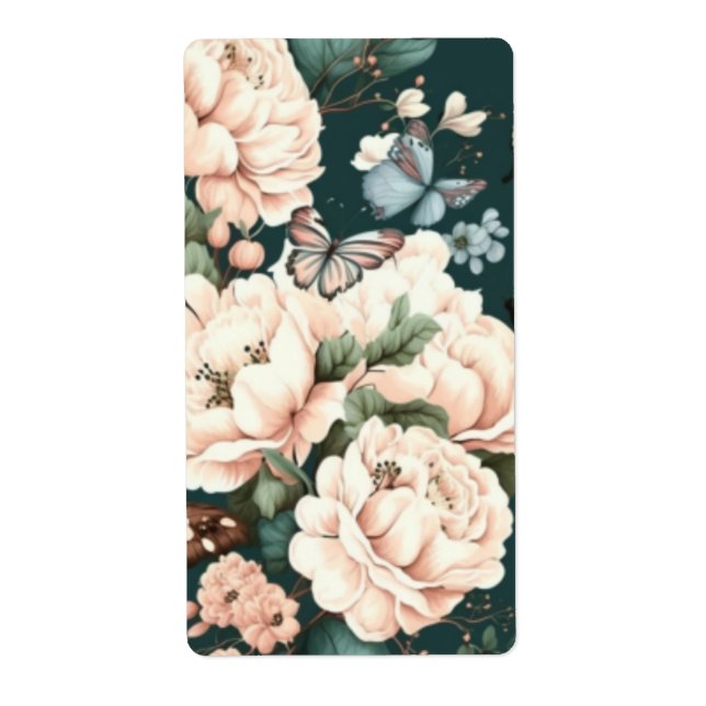 Papillons et fleurs (Devant)