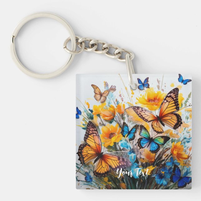 Papillons et fleurs (Devant)