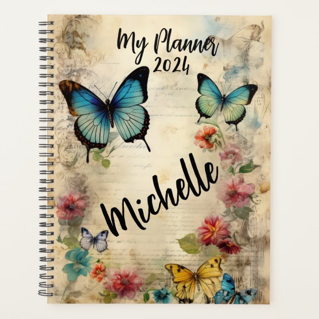 Papillons et fleurs (Devant)
