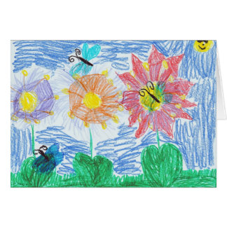 Papillons et fleurs par John