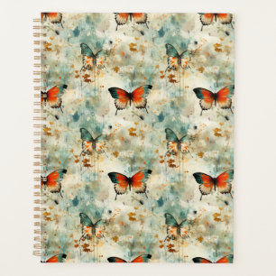 Papillons et fleurs Vintages colorés (4)
