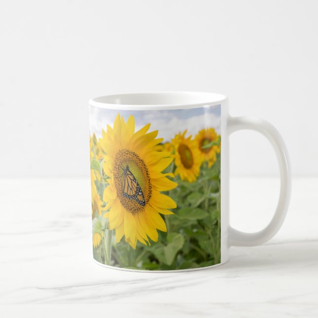 Papillons et Tasse de café tournesol (Droite)