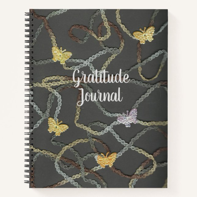 Papillons flottants Journal de Gratitude (Devant)