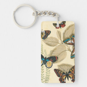 Papillons glissant au-dessus du feuille