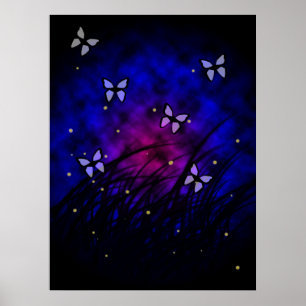 Papillons la nuit Poster