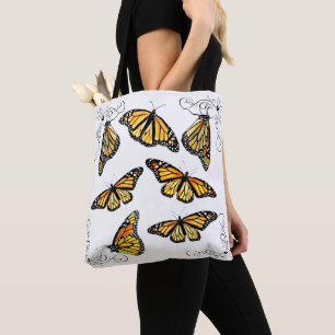 Papillons Monarch sac fourre-tout
