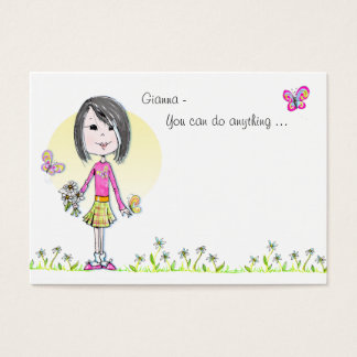 Papillons n'Daisies front&back Lunchbox note!