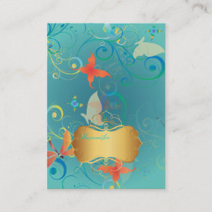 Papillons PixDezines+libellules, cartes de place