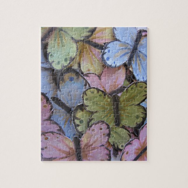 Papillons Puzzle avec boîte cadeau (Vertical)
