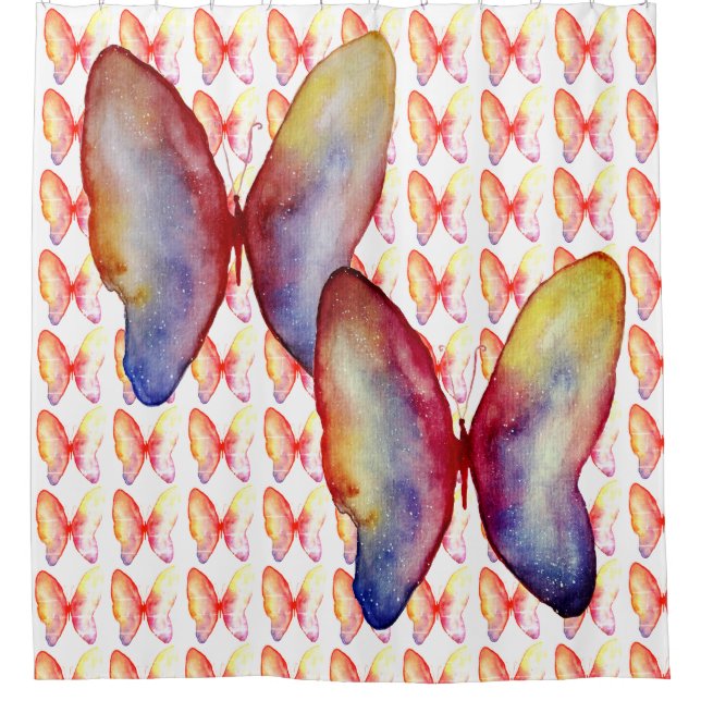 Papillons rideau de douche (Devant)