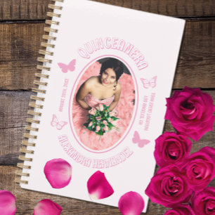 Papillons roses Quinceanera