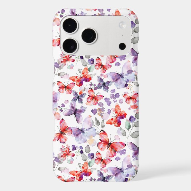 Papillons Rouge Violet (Verso)
