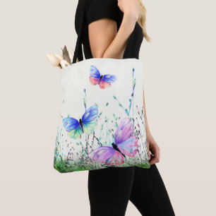 Papillons Sac fourre-tout volant Ressort