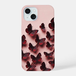 Papillons tendance et élégant Design iPhone 15 Coq