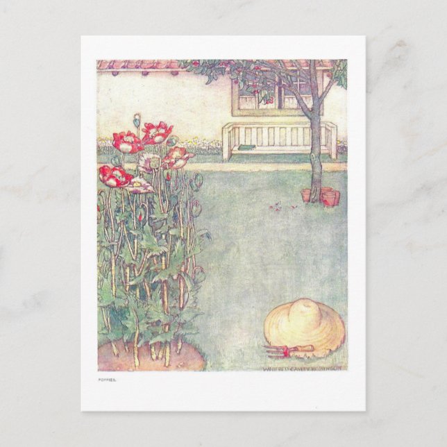 Papillons Vintage Illustration pour enfants Carte  (Devant)