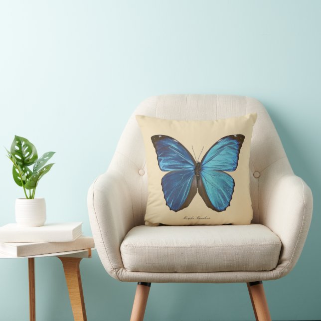 Papillons vintages Entomologie Coussin réversible (Chaise)