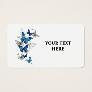 Papillons volants bleus Morpho