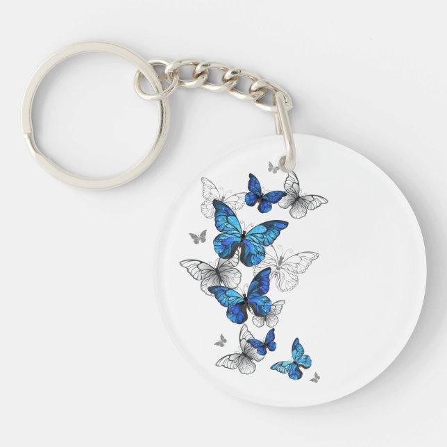 Papillons volants bleus Morpho (Devant)