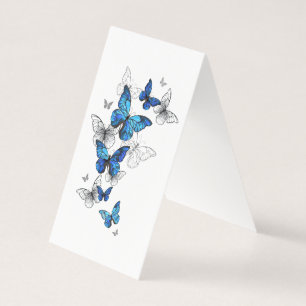 Papillons volants bleus Morpho