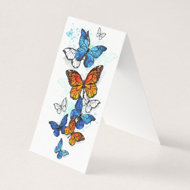 Papillons volants Morpho et Monarch (Front)