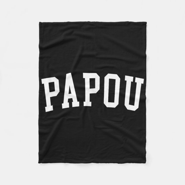 Papou _1  fleece blanket (Front)