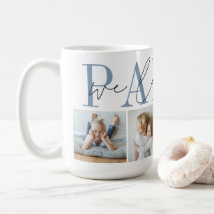 Papou We Love You 4 Photo Collage Coffee Mug