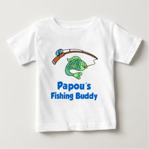Papou's Fishing Buddy Baby T-Shirt