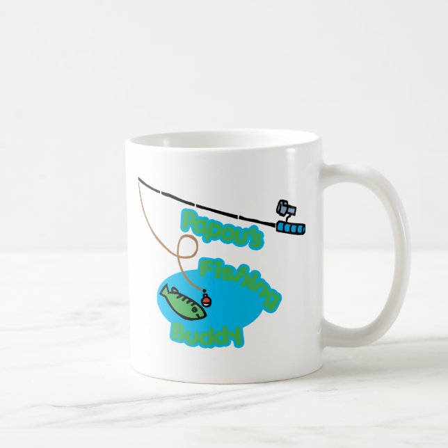 Papou's Fishing Buddy Coffee Mug (Right)