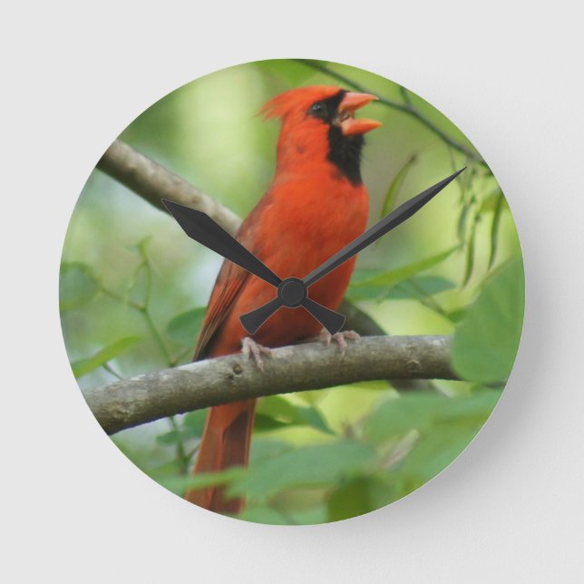 Pappa Singing! Round Clock (Front)