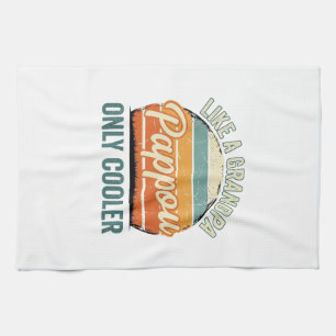 Pappou Like a Grandpa Only Cooler Vintage Shirt_1 Kitchen Towel