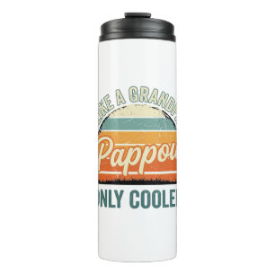 Pappou Like a Grandpa Only Cooler Vintage Shirt_1 Thermal Tumbler