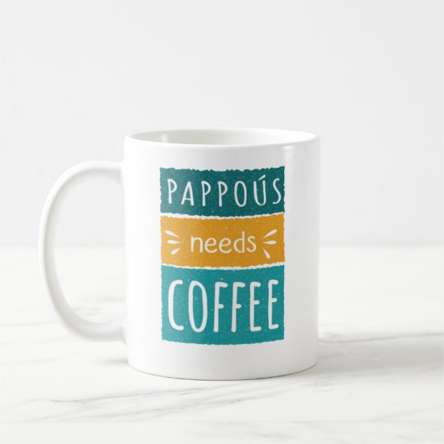 Pappoús Needs Coffee Mug (Left)