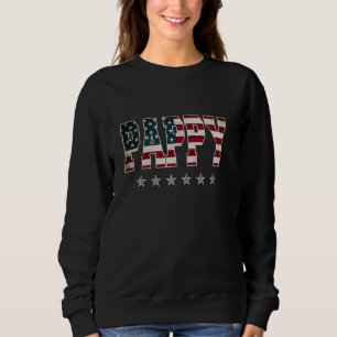 Pappy American Flag 4th of July Vintage Christmas Sweatshirt