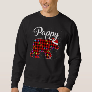 Pappy Bear , Red Buffalo Plaid Pappy Bear Pajama Sweatshirt