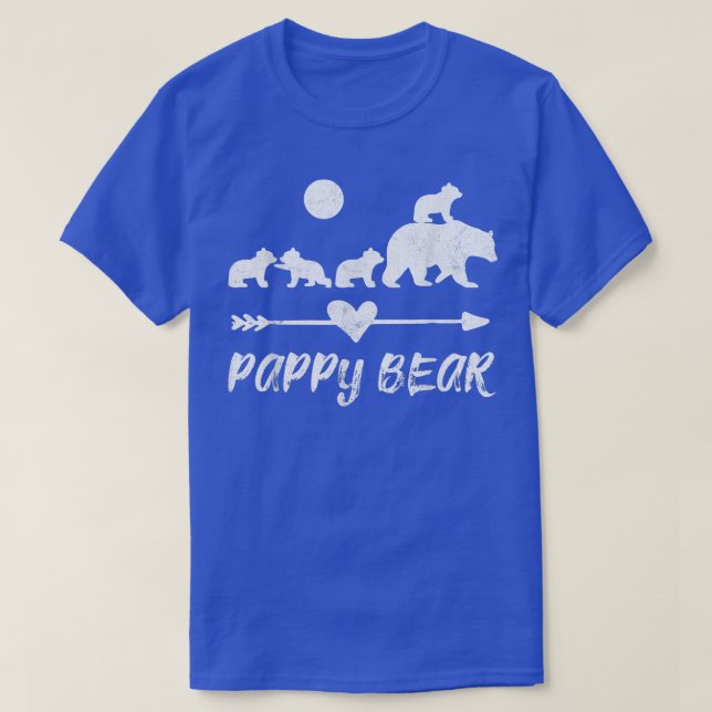 Pappy Bear Shirt with Four Cute Bear Cubs Gift  (Design Front)