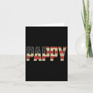 Pappy Bold Patriotic American Flag Father’s Day Pa Card