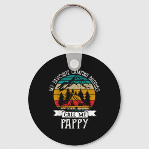 Pappy Camper My Favourite Camping Buddies Call Me Keychain