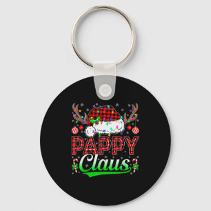 Pappy Claus Christmas Lights Matching Family Xmas  Keychain