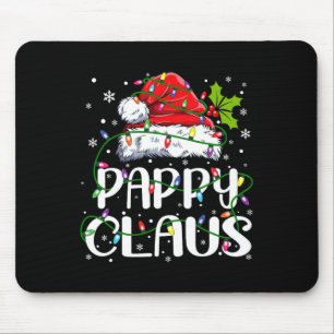 Pappy Claus Christmas Santa Hat Matching Family Xm Mouse Pad