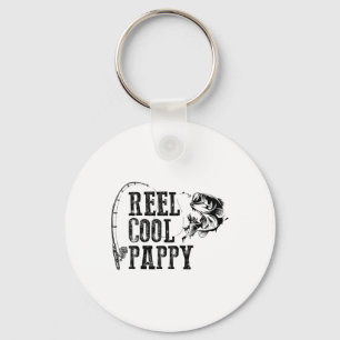 Pappy Fishing Reel Cool Pappy Funny Gift 1 Keychain