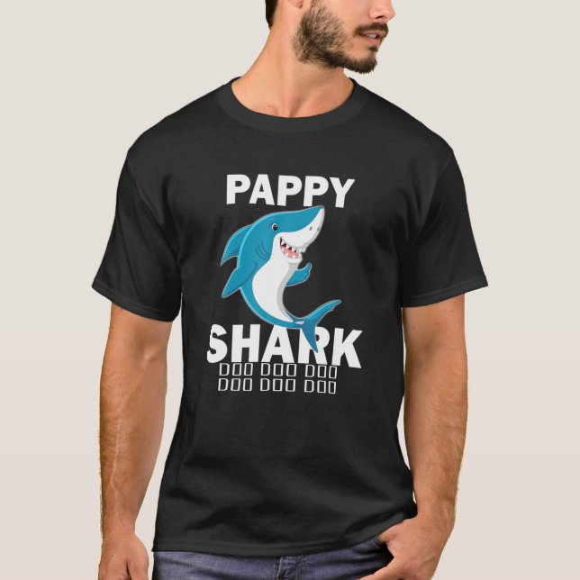 Pappy Shark Shirt Fathers Day Gift Idea For Pappy (Front)
